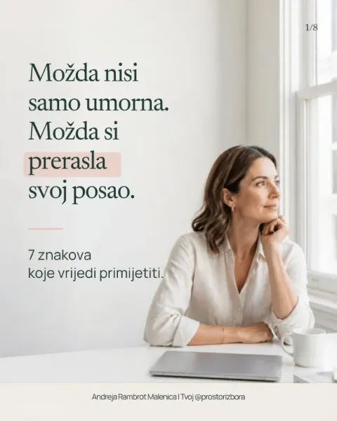 Instagram objava Prostora izbora: Ne moraš mrziti svoj posao da bi ga prerasla